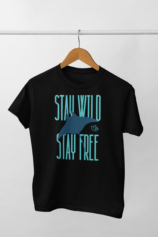 Stay Wild Stay Free Stingray Women’s high-waisted t-shirt