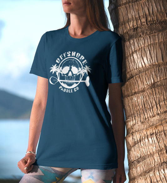 Womens Offshore Paddle Co logo OVERSIZED T-shirt