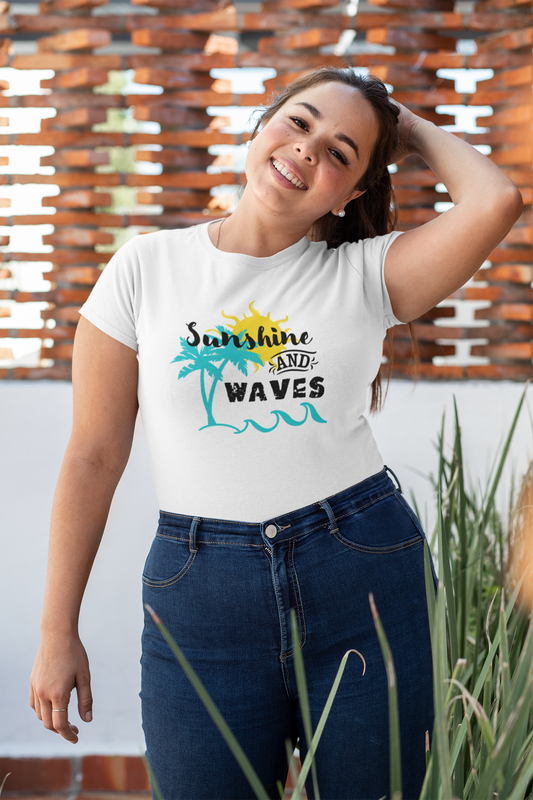 Women's Sunshine and Waves short sleeve t-shirt