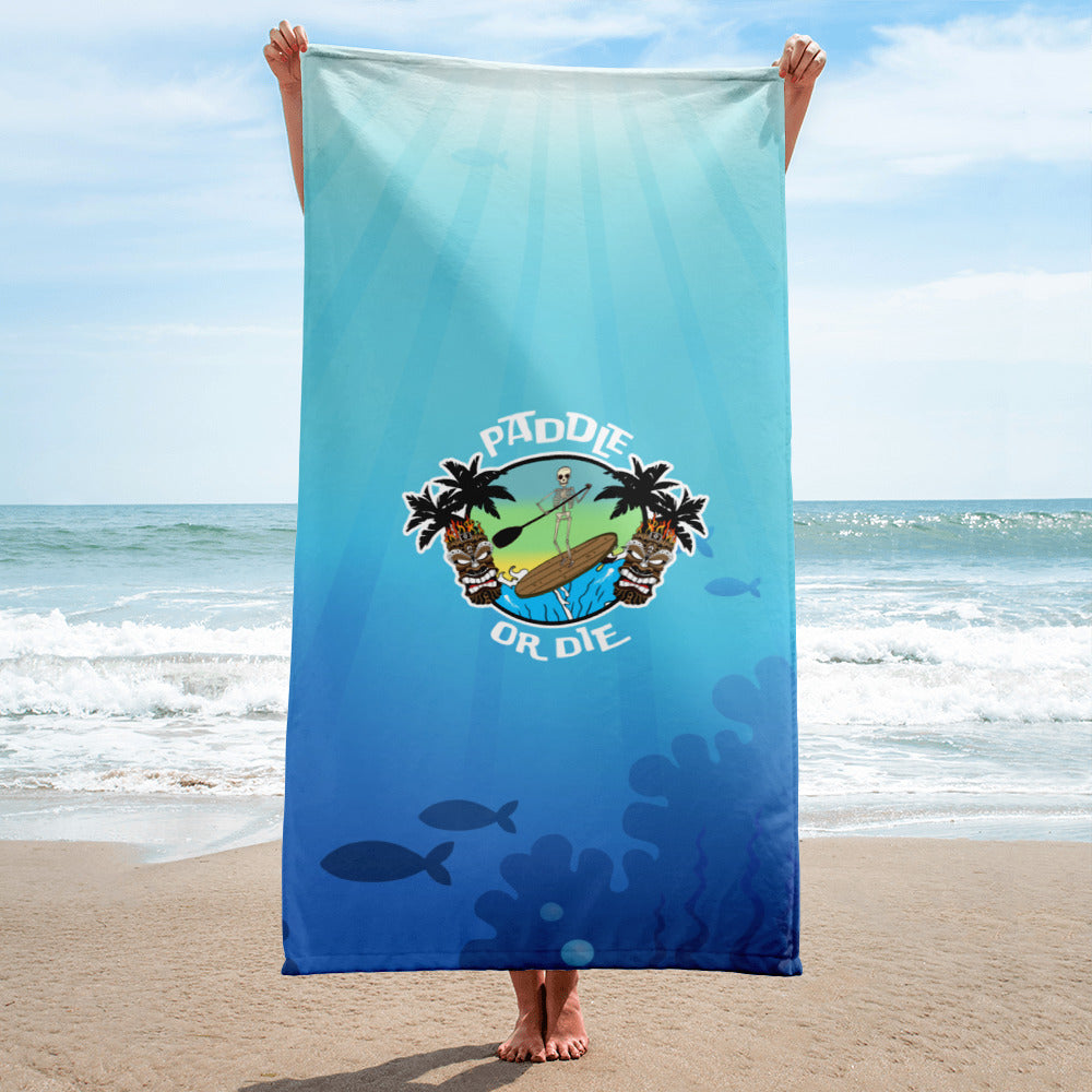 Paddle or Die BeachTowel