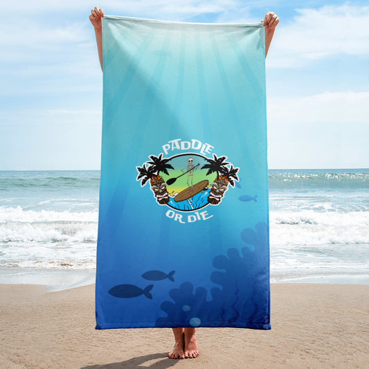 Paddle or Die BeachTowel