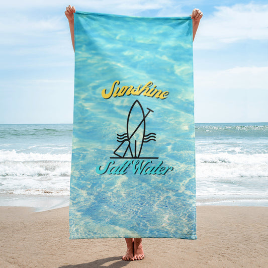 Sunshine and Salt water Beach Towel