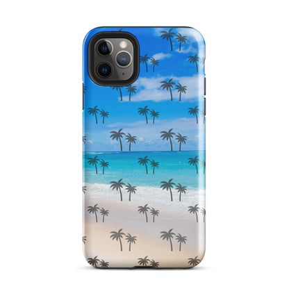 Palm Tree Beach pattern Tough Case for iPhone®