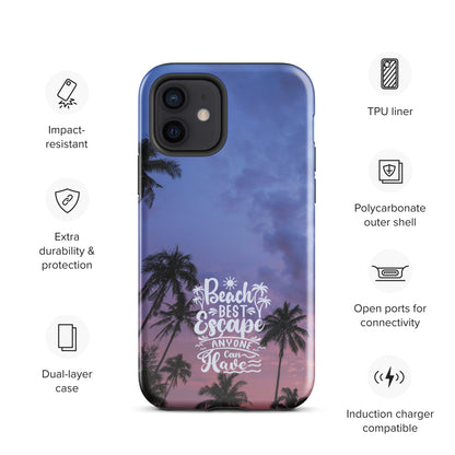 Beach Best Escape Palm Trees Tough Case for iPhone®