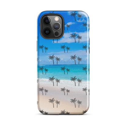 Palm Tree Beach pattern Tough Case for iPhone®