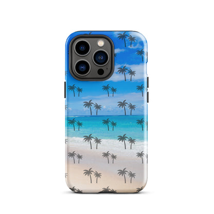 Palm Tree Beach pattern Tough Case for iPhone®