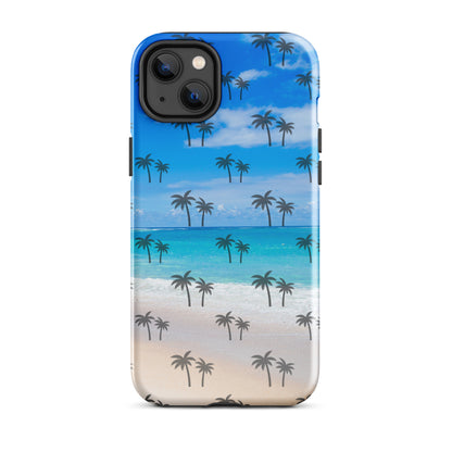 Palm Tree Beach pattern Tough Case for iPhone®