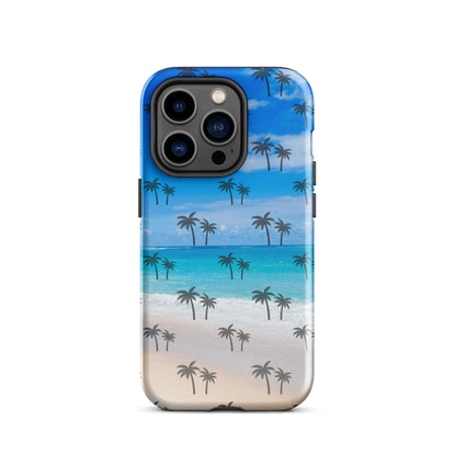 Palm Tree Beach pattern Tough Case for iPhone®