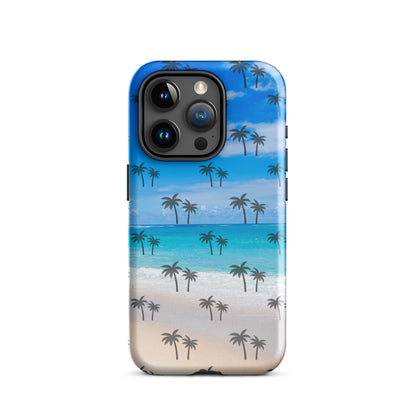 Palm Tree Beach pattern Tough Case for iPhone®