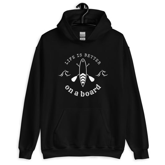 Womens Life is Better on a Board Hoodie